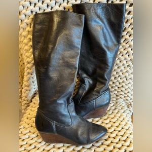 Frye Missy Tall Black leather boots